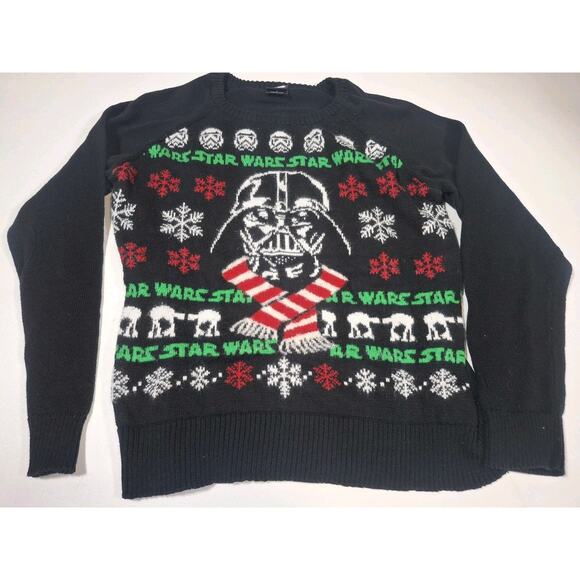 Ugly Christmas Sweater- Darth Vader - Youth Large - Picture 1 of 4